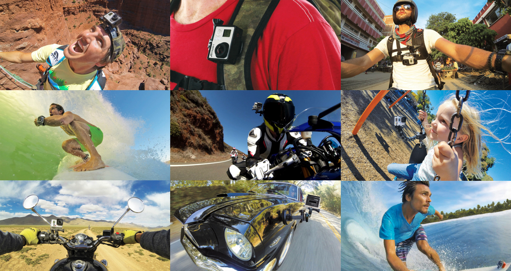 다양한 고프로 마운트 액세서리 (사진 출처: 고프로)