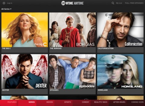 Showtime Anytime iPad App Showtime Anytime iPad App